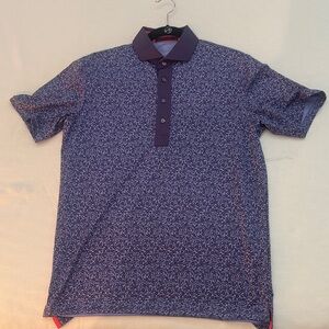 Greyson Purple Floral Polo